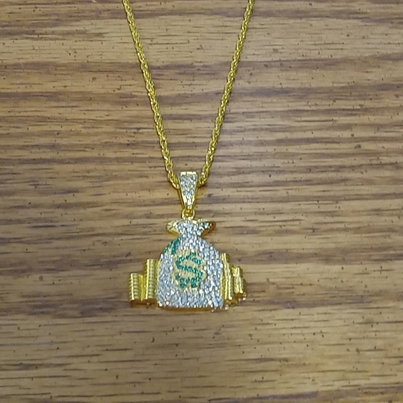 Iced out moneybag chain - Picture 3 of 3